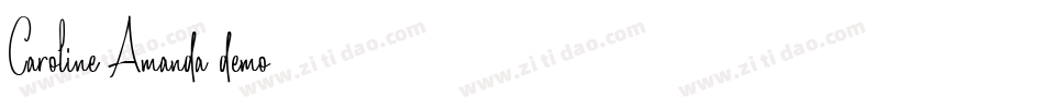Caroline Amanda demo字体转换